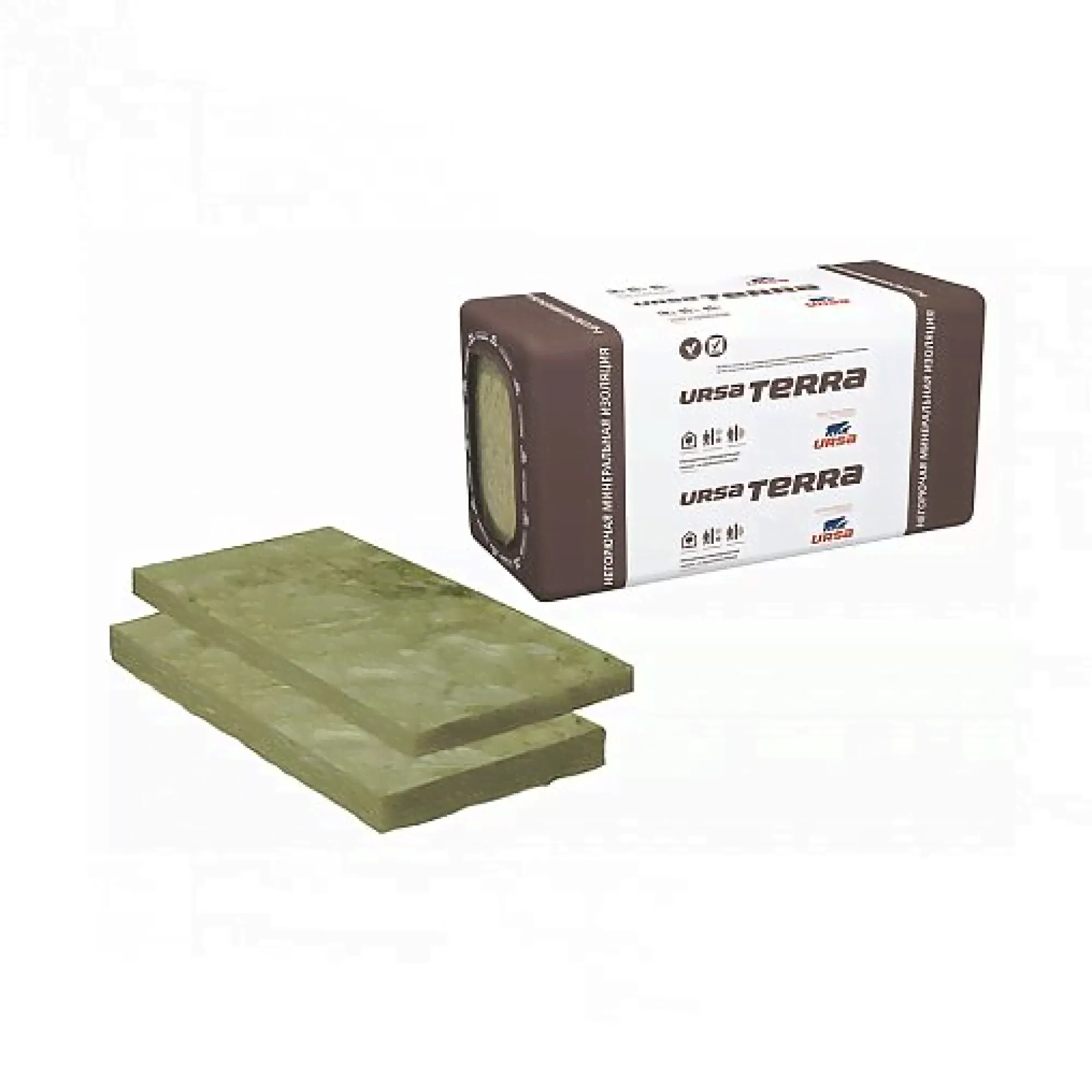 Минеральная вата Ursa Terra Pro 34 PN, 1000 x 610 x 50 мм, 10 плит-0