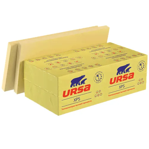 Плиты теплоизоляционные XPS URSA Стандарт N-2-L 50*1180*600 (5.664м2/0,283м3/8шт.)-0