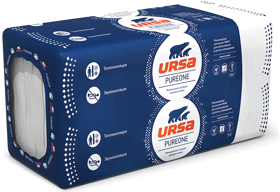 Утеплитель Урса URSA PureOne 34PN 50мм-0