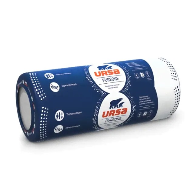 Утеплитель Ursa минеральный (стекловолокно) PureOne 37RN 10000*1200*50 мм